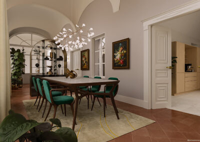 design interni di lusso Via Verdi_Loggia_01